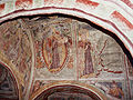 freska se SZ výjevem z bible v jižní lodi