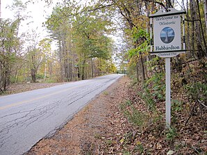 Hubbardton entrance sign
