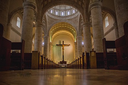 Interior de la Catedral de San Ildefonso, Mérida, Yucatán