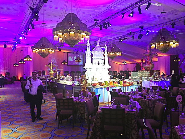 A 2016 iftar buffet in a hotel in Riyadh