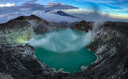 The Ijen Crater in East Java