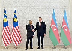 マレーシアのマハティール・ビン・モハマド首相と（2019年10月26日）