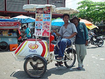 Велолоток по продаже мороженого (Индонезия)