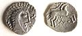 Icenian silver coin, found in Norfolk.