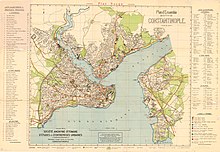 Plan d'ensemble de Constantinople, 1922.