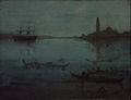 „Noktiurnas mėlynoje ir sidabrinėje: Venecijos laguna“, 1879-80 m.
