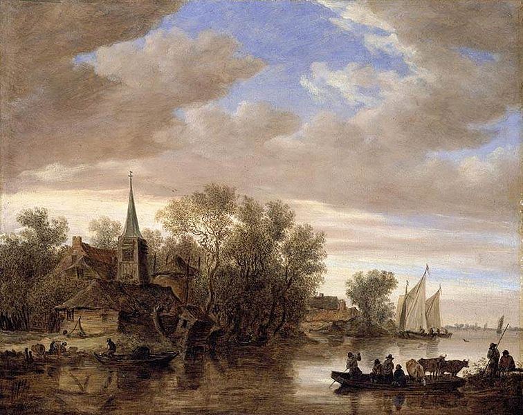 File:Jan van Goyen - River Landscape with a Cattle-Ferry - WGA10196.jpg