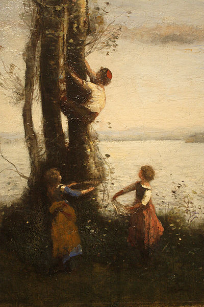 File:Jean-Baptiste-Camille Corot - The Little Bird Nesters (1873-1874) detail 01.jpg