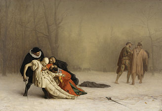 Jean-Léon Gérôme, Suites d'un bal masqué (1857-1859).