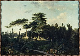 Jean Houel - Le cèdre du Liban, au jardin des Plantes - P2188 - Musée Carnavalet.jpg