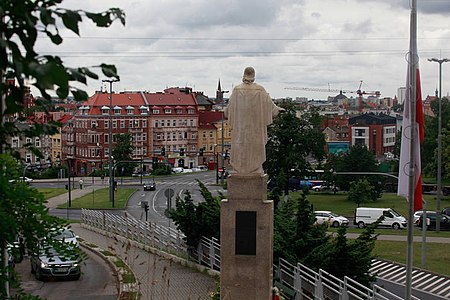 Back view, overlooking Poznański square