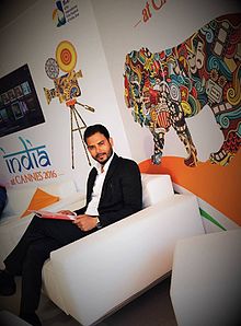 Jitendra Mishra na filmskom festivalu u Cannesu 2016.jpg