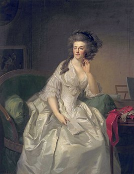 Johann Friedrich August Tischbein - Portret van Frederika Sophia Wilhelmina, prinses van Pruisen (1751-1820), echtgenote van Willem V, prins van Oranje.jpg