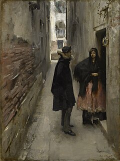 John Singer Sargent, A Street in Venice, c. 1880-1881 John Singer Sargent A Street in Venice.jpg