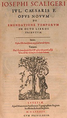 Emendatione Temporum (1583)