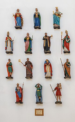 <span class="mw-page-title-main">Fourteen Holy Helpers</span> Group of Christian saints