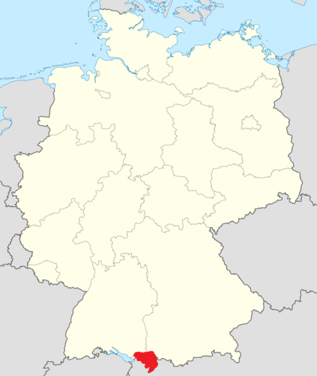 Karte Allgäu