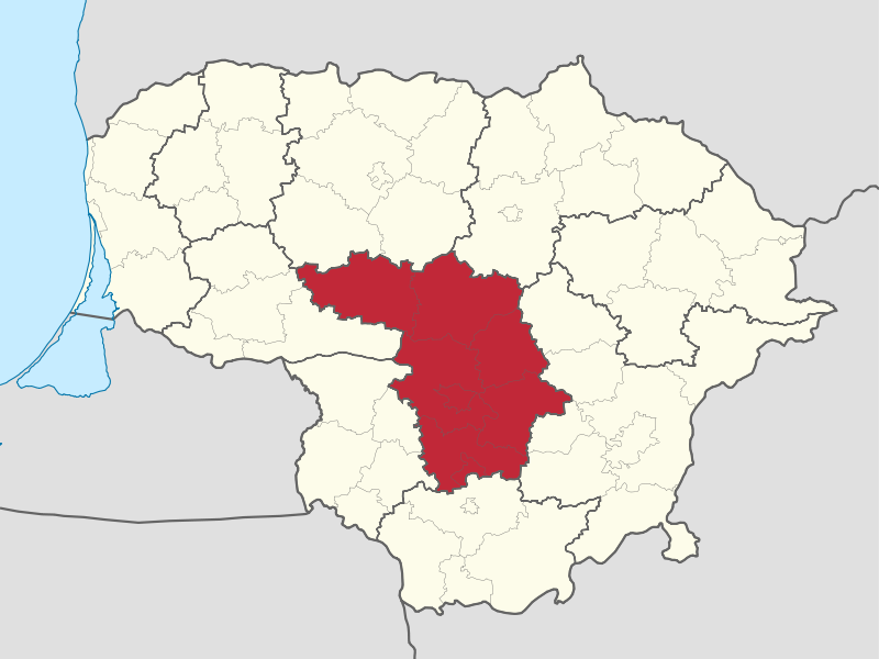 File:Kaunas County in Lithuania.svg