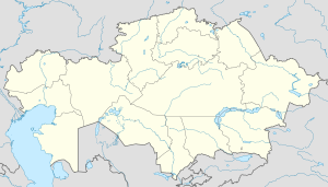 Karatal (olika betydelser) på en karta över Kazakstan