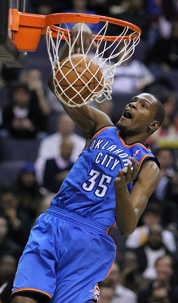 kevin durant dunking