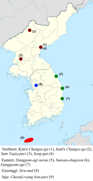 <span class="mw-page-title-main">Korean creation narratives</span> Aspect of Korean mythology