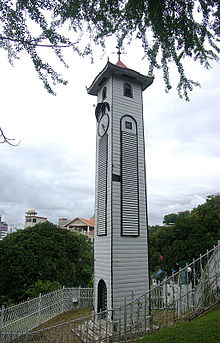 Atkinson Clock Tower, one of the historical landmarks in the city.