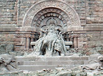 Kyffhauser Monument with Frederick Barbarossa Kyffhauser Barbarossa.jpg