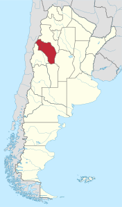 Provincia di La Rioja – Localizzazione