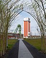 ]] English: Friedrich Heinrich Coal Mine, shafts 1 & 2, during the 2020 North Rhine-Westphalian horticultural show ("Landesgartenschau") in Kamp-Lintfort (North Rhine-Westphalia, Germany) – winding towers and mine park