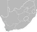 Range of Lebeckia uniflora