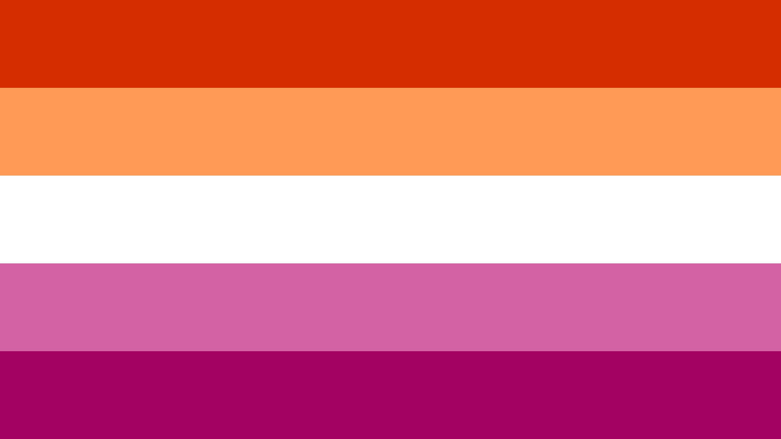 Lesbian Pride Flag 2019.