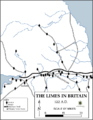 Hadrianswall um 122 n.Chr.