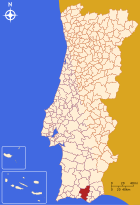 Location of the Loulé district