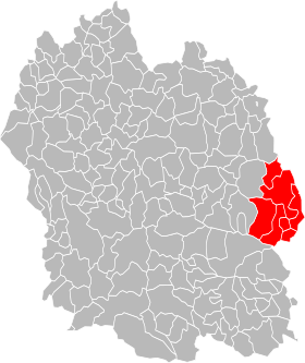 Lage der Gemeinde Villefort