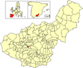 Розташування муніципалітету Охіхарес у провінції Гранада