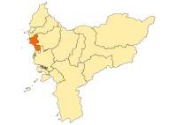 坤甸於西加里曼丹之位置圖