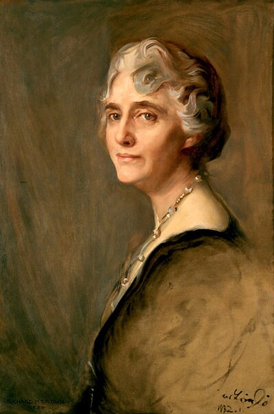 A portrait of Lou Henry Hoover by Richard Marsden Brown