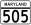 MD Route 505.svg