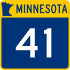 Trunk Highway 41 marker