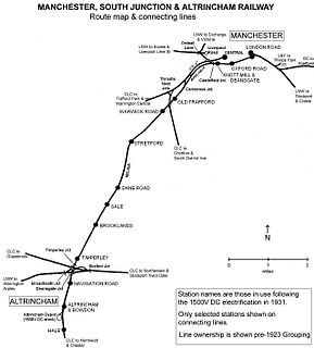 Manchester, South Junction and Altrincham Railway Suburban railway in Manchester