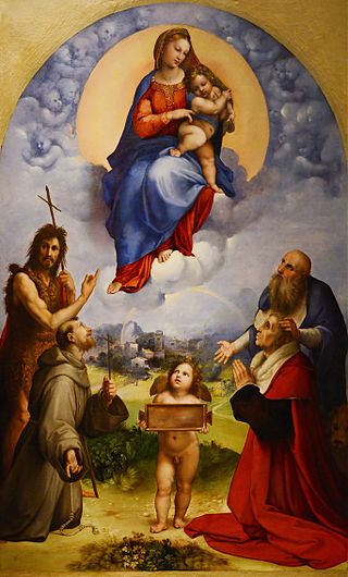 <i>Madonna of Foligno</i> Painting by Raphael