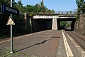 Brücke der Kanonenbahn über die Bahnstrecke Bebra–Baunatal-Guntershausen bei Malsfeld