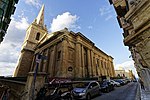 Thumbnail for File:Malta - Valletta - West Street &amp; Old Theatre Street - St Paul's Pro-Cathedral 1844 by William Scamp.jpg