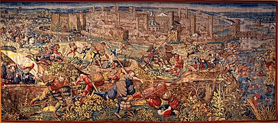 Tapiz de La batalla de Pavía (1528-1531), de Bernard van Orley, Museo de Capodimonte, Nápoles