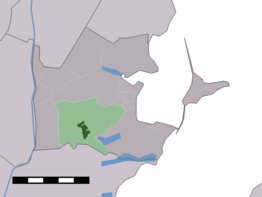 Kaart van Broek in Waterland