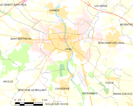 Laval - Mapa