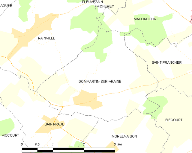 Dommartin-sur-Vraine só͘-chāi tē-tô͘ ê uī-tì