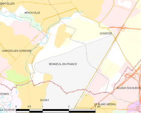 Carte de la commune.