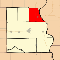 Map highlighting Hutsonville Township, Crawford County, Illinois.svg