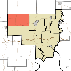 Patoka Township okulunun Crawford County şehrindeki konumu